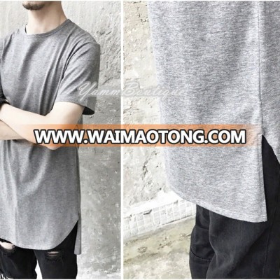 Extended Essential Short Sleeve Back Long Tee - 90cm // Kanye West Style Silky Long T shirt