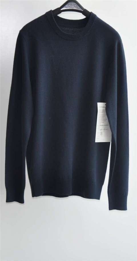 Men Round Neck Knit Pullover Sweater